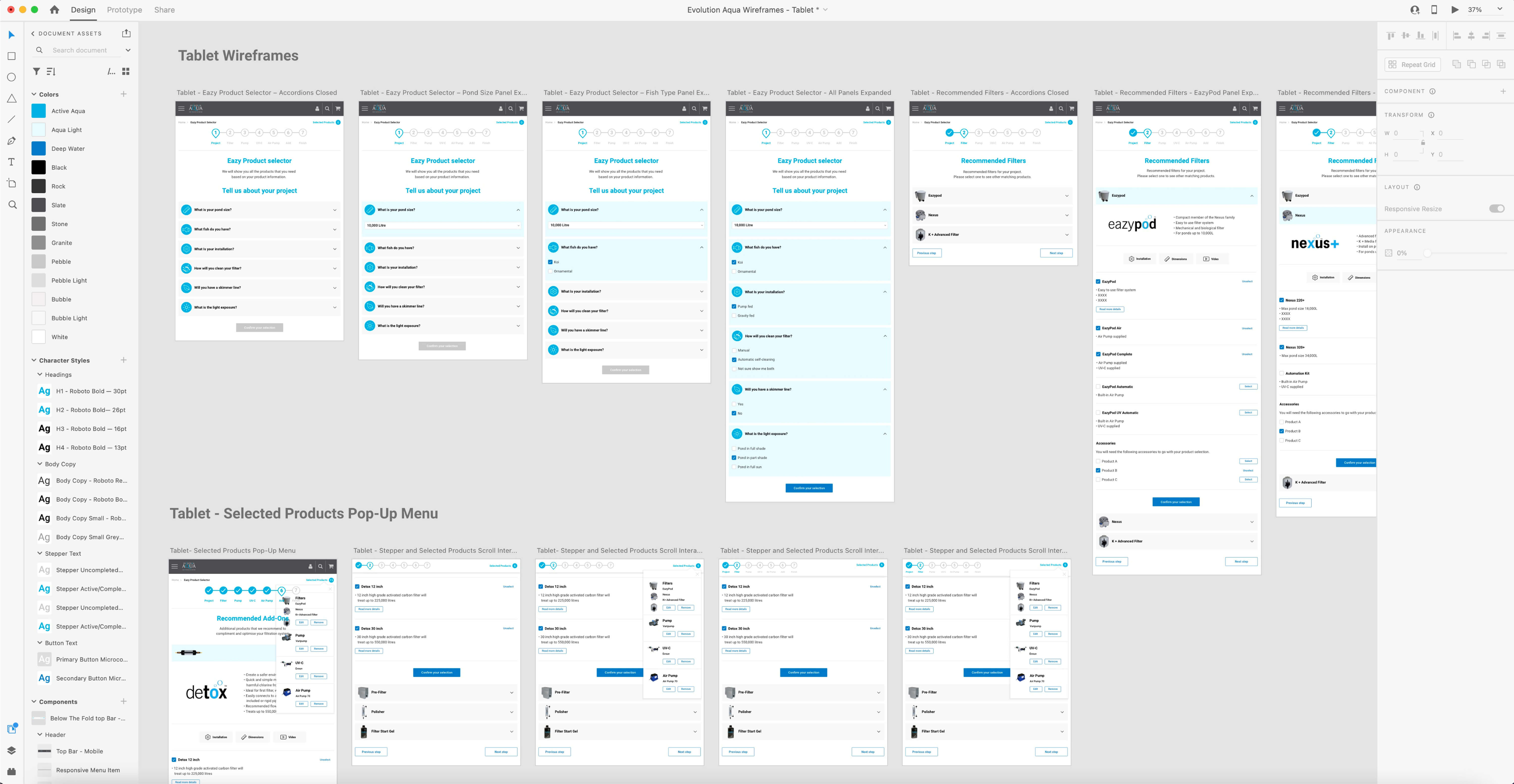 Image showing the user flow stepper infographic on-page.
