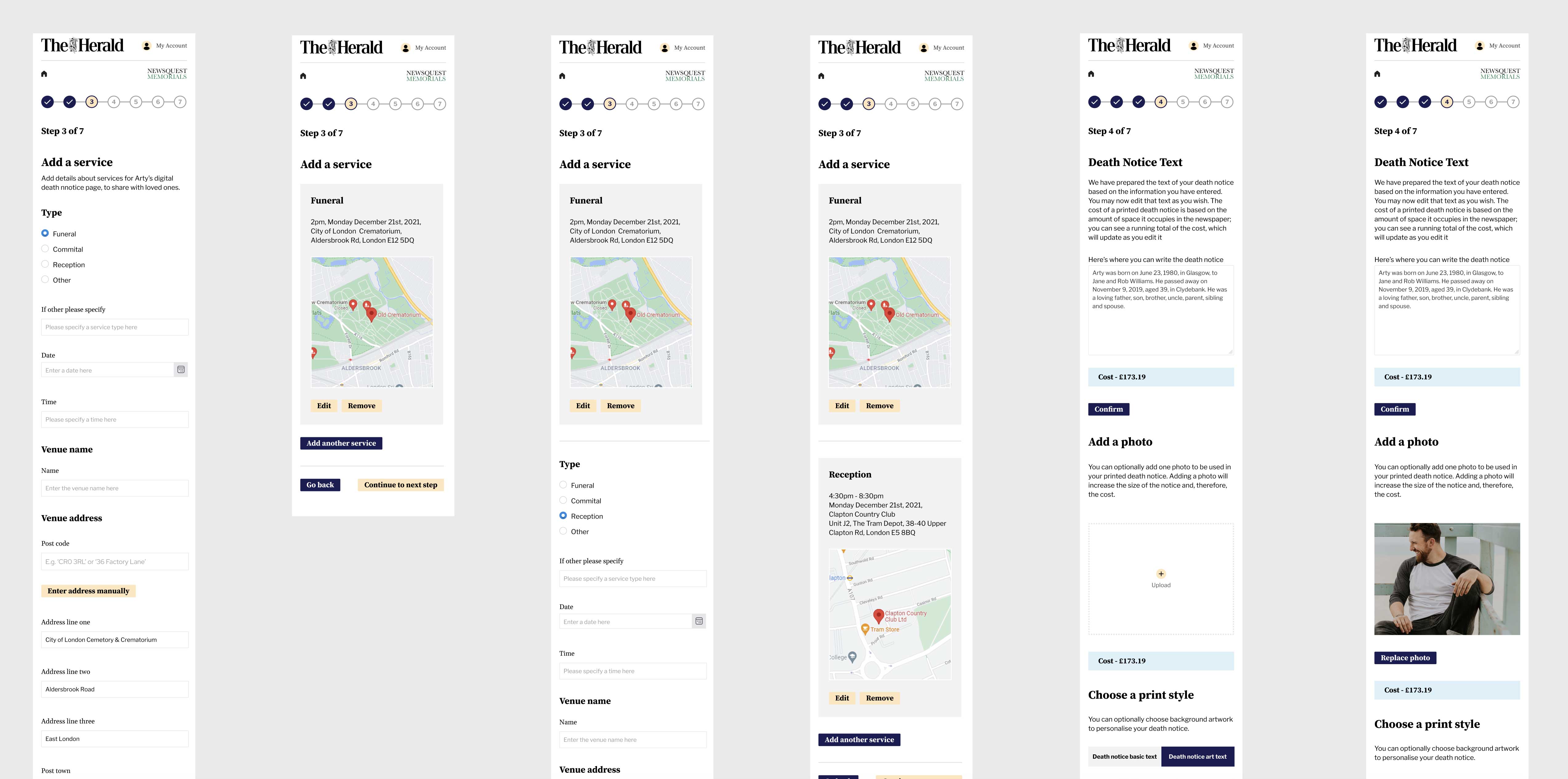 Image of the Add a Service facility in Figma.