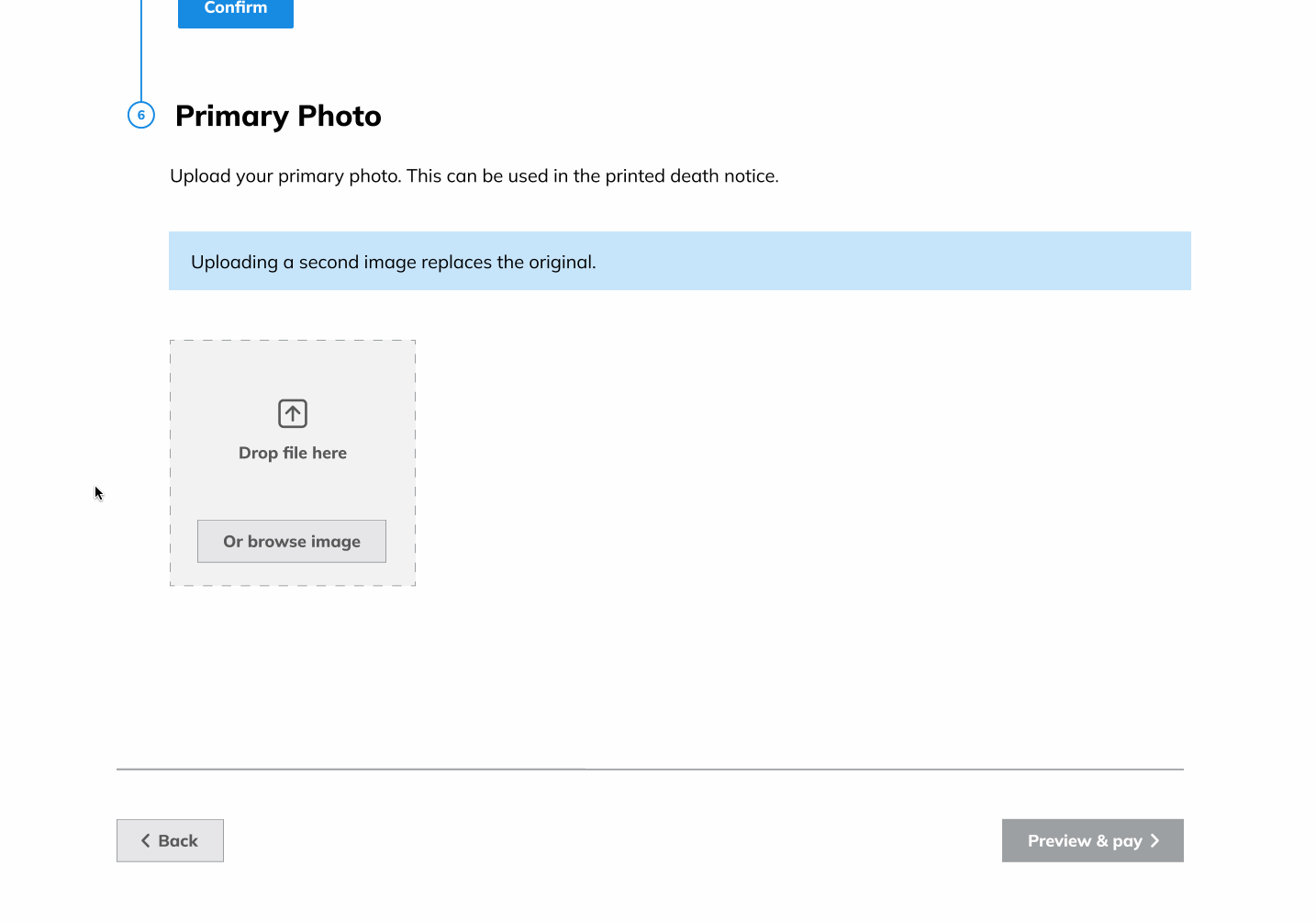An image of the checkout process animation.
