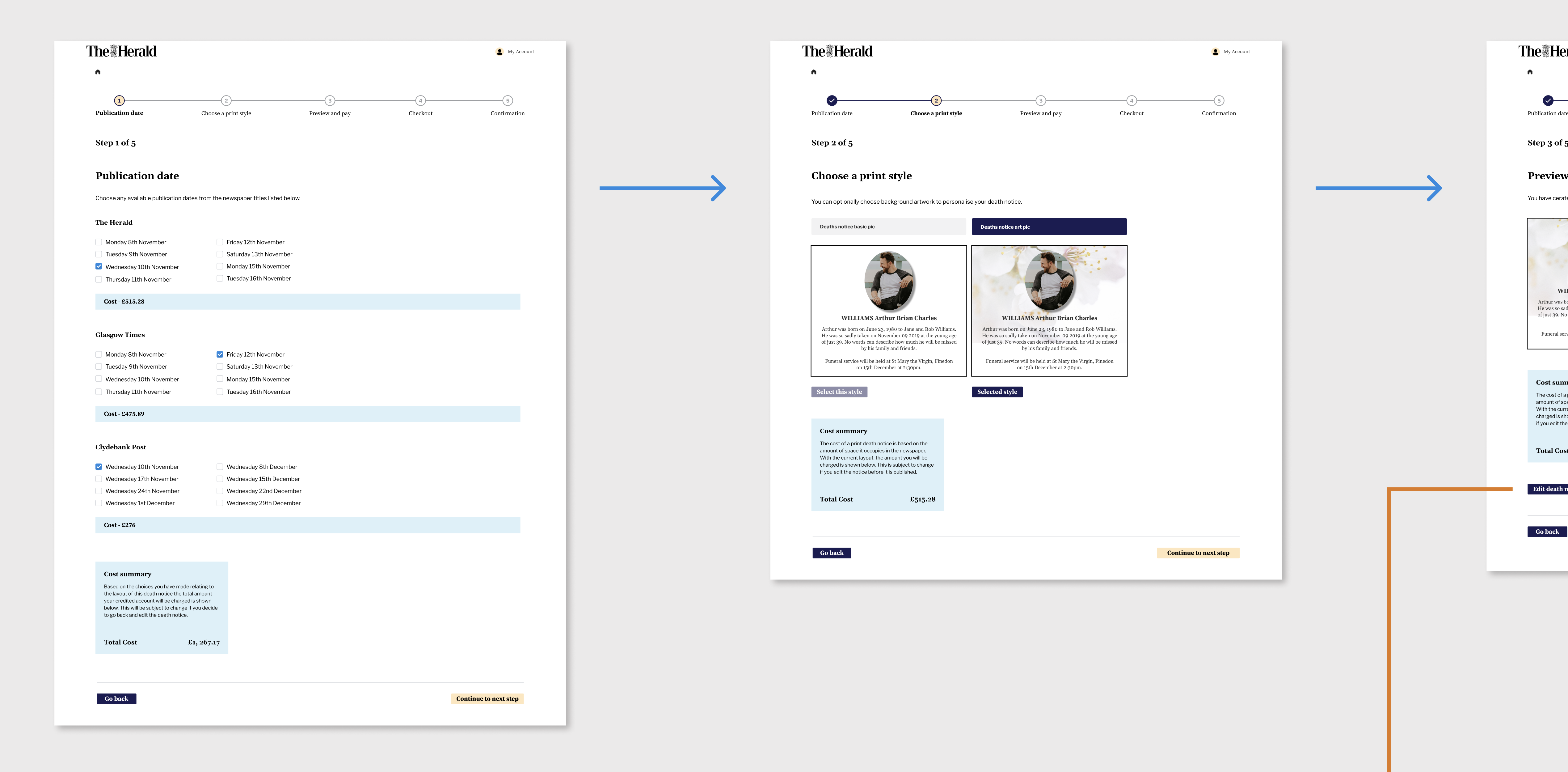 Chosen date picker function