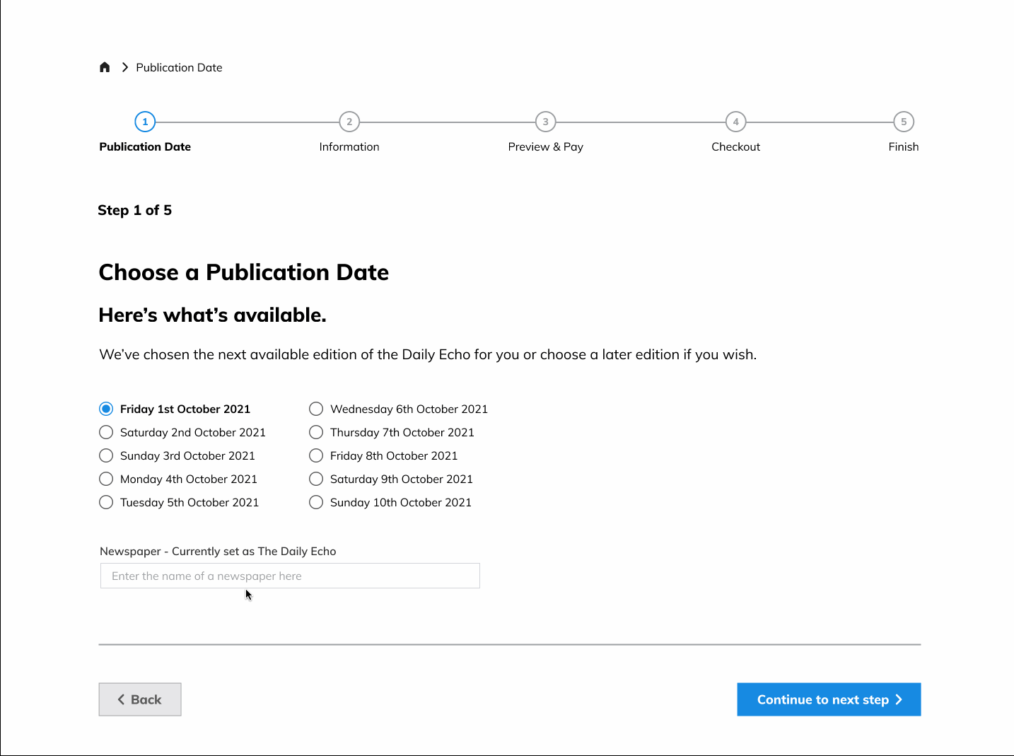 An image of the checkout process animation.