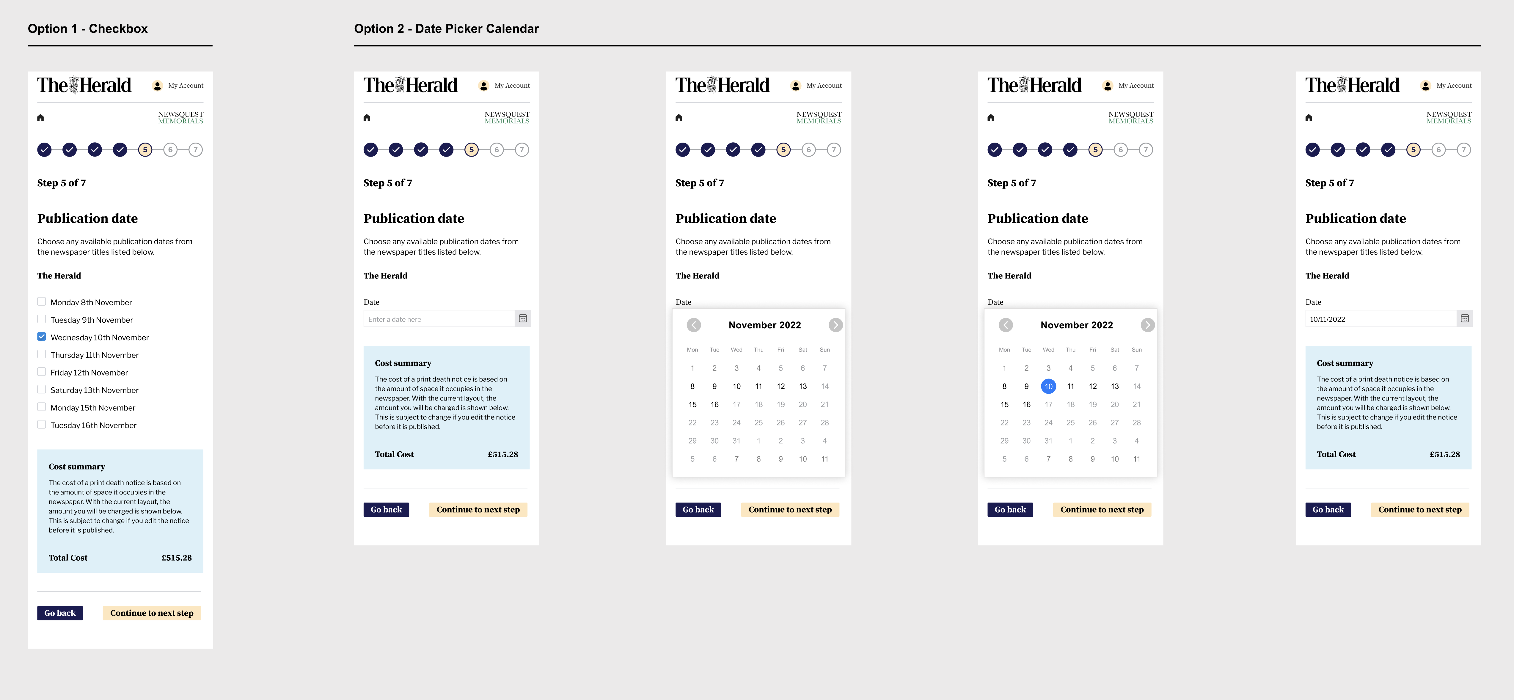 Other date picker options image