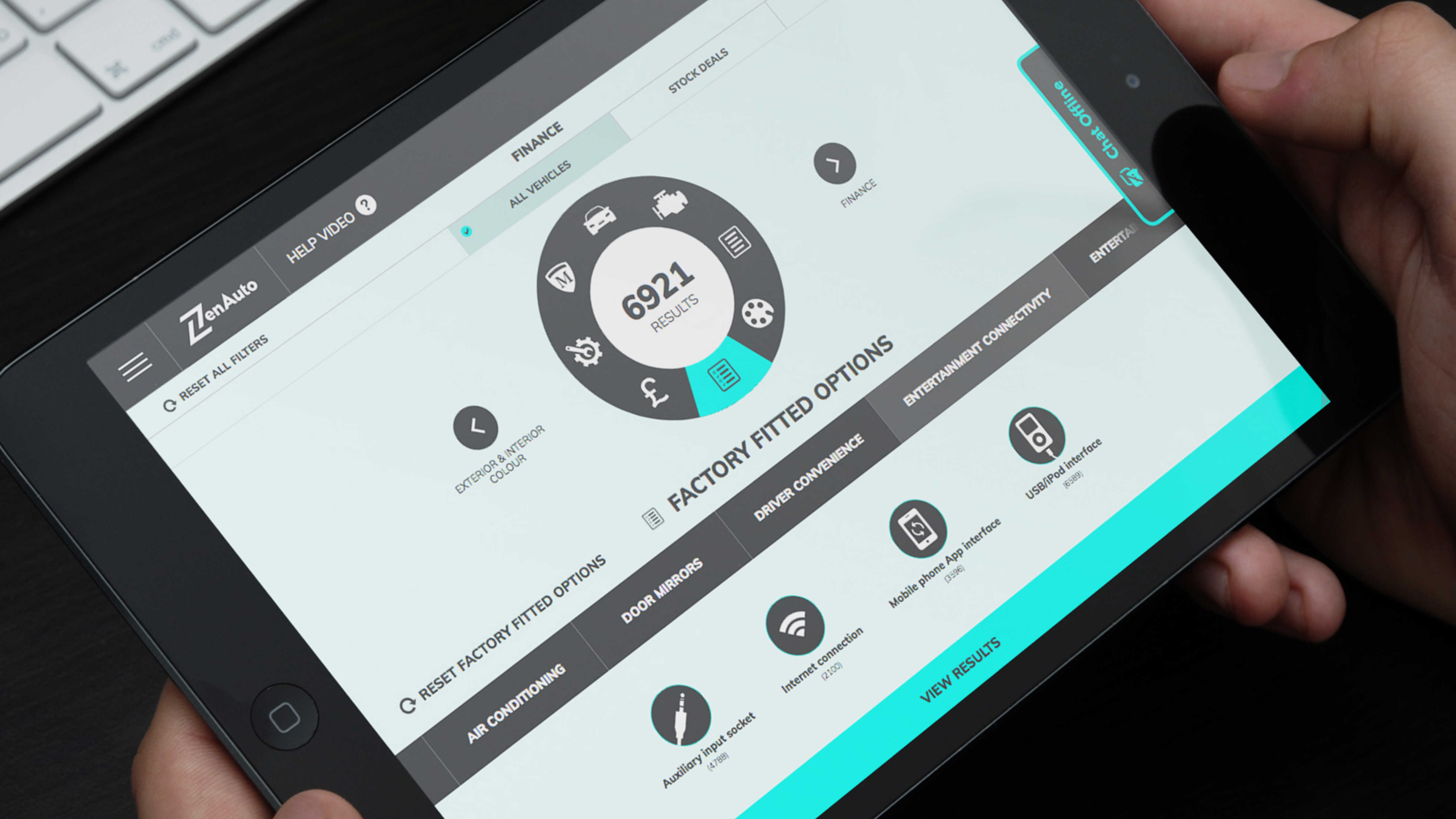 Wheel screen tablet image